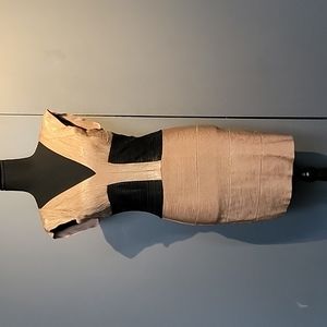 Two tone badage dress